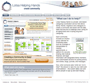 Tablet Screenshot of link2care.lotsahelpinghands.com